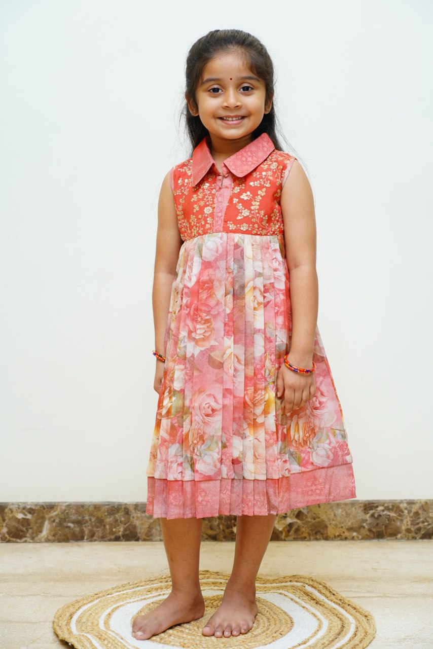 Red Ethnic Frock
