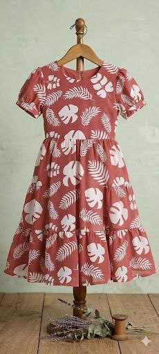 Floral Printed Georgette Frocks for Girls – Cute & Breathable Outfits
