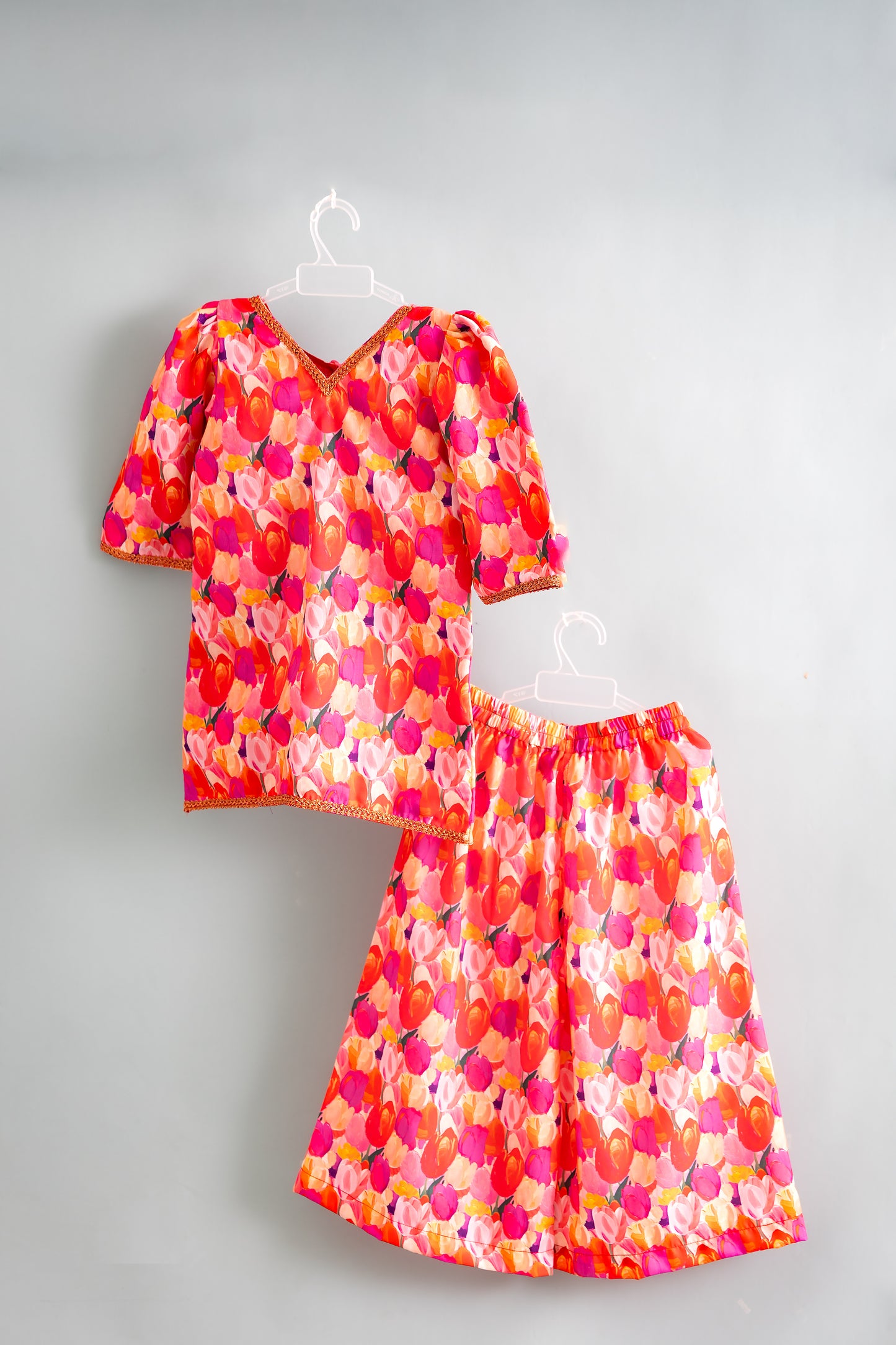 Kids Semi-Sarara Salwar Set | Festive & Party Wear for Girls Age 1–12 Years | Muslin Fabric with Cotton Lining @ ₹899