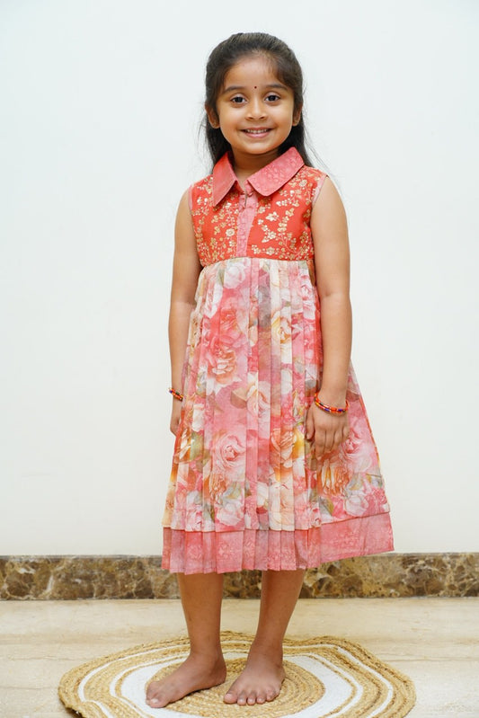 Red Ethnic Frock