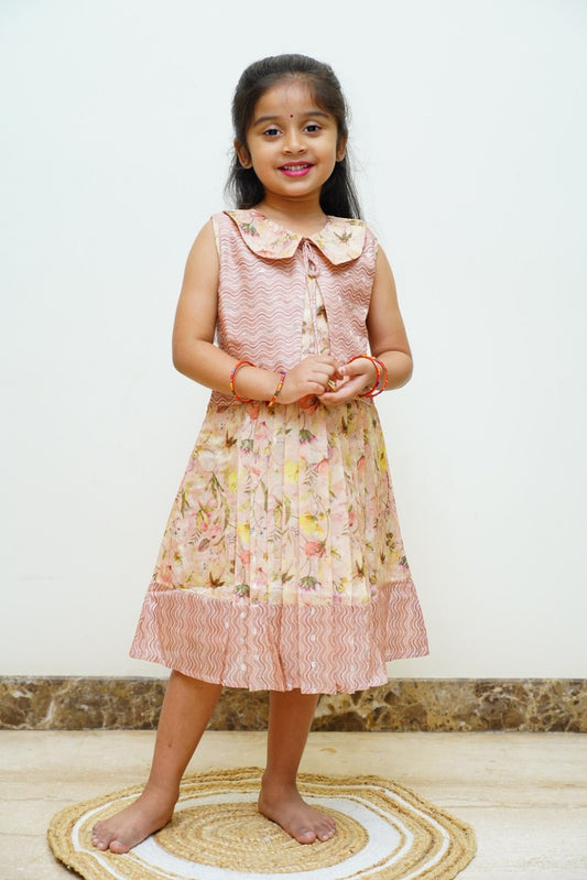 Peach Ethnic Frock