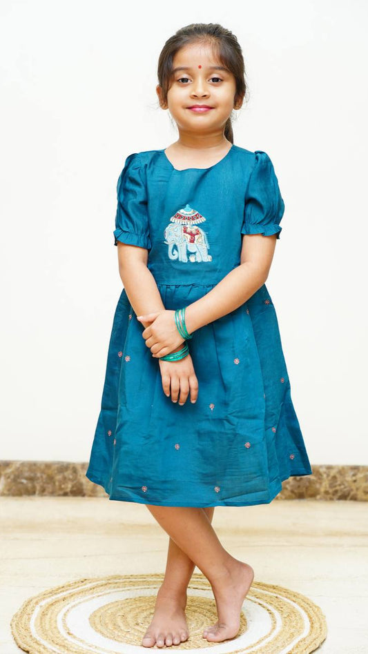 Girls Cotton Ethnic Frock