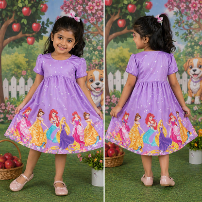 Fairytale Princess Cartoon Frock | Uvaly Clothing Girls