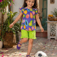 Girls Fruity Pop Cotton Co-Ord Set – Soft Breathable Summer Outfit for Kids