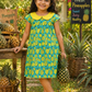 Girls Tropical Pineapple Print Summer Cotton Frock