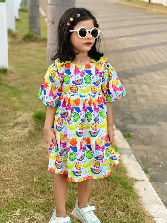 Fruit splash frock
