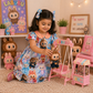 Labubu Cartoon Printed Frock | Uvaly Clothing Kids Dress