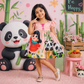 Panda Cartoon Printed Frock | Uvaly Clothing Kids Dress