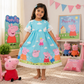 Peppa Pig Cartoon Printed Frock | Uvaly Clothing Kids