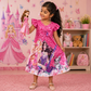 Princess Cartoon Printed Frock | Uvaly Clothing Party Dress