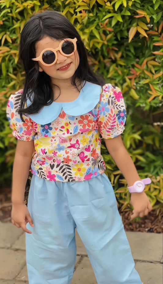 Trendy Girls’ Co-ord Set (Top & Pant) – Stylish & Comfy | Just ₹799