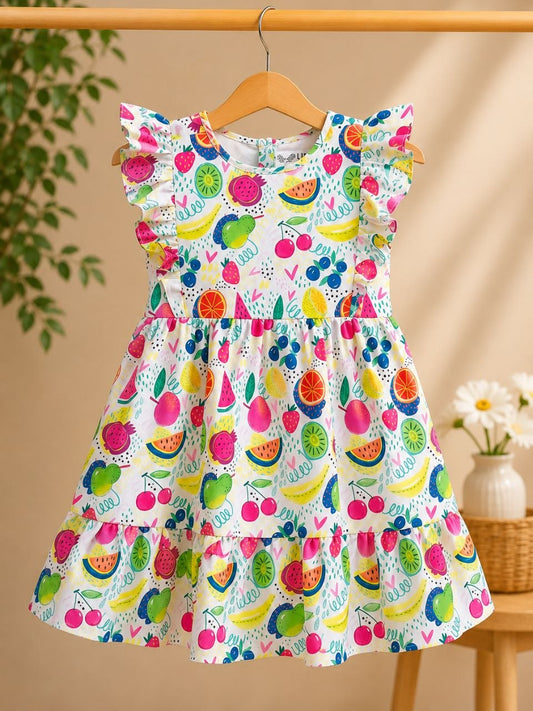 Kids Pure Cotton Frock with Soft Inner Lining | Comfortable Girls Dress