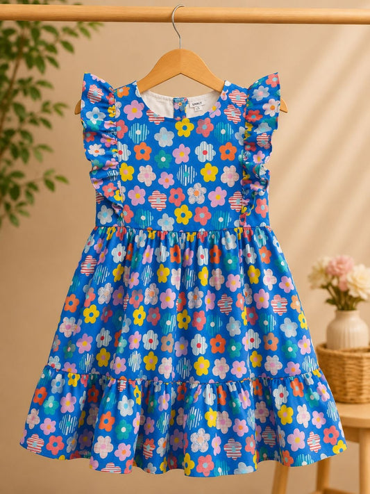 Kids Pure Cotton Frock with Soft Inner Lining | Comfortable Girls Dress