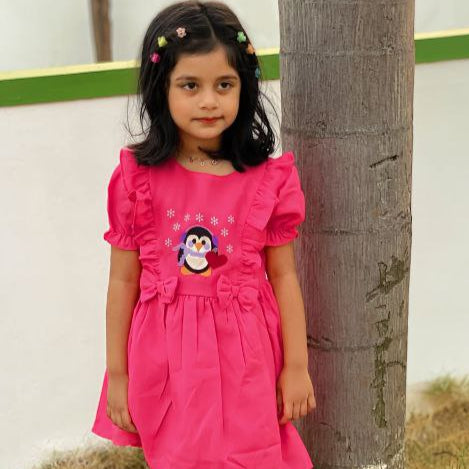 pink penguin frock