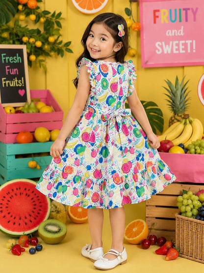 Kids Pure Cotton Frock with Soft Inner Lining | Comfortable Girls Dress
